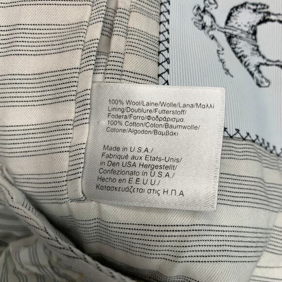 BLACK FLEECE Size 38 Black Wool Notch Lapel Sport Coat - Picture 8 of 10